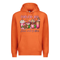 Carrot fueled by jesus and coffee Premium Hoodie - MaliasSmallBusiness