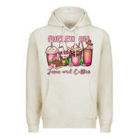 Oatmeal Heather fueled by jesus and coffee Premium Hoodie - MaliasSmallBusiness