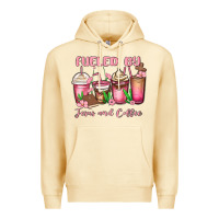 Pina Colada fueled by jesus and coffee Premium Hoodie - MaliasSmallBusiness