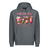 Rock fueled by jesus and coffee Premium Hoodie - MaliasSmallBusiness