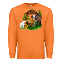 Carrot jesus holy night cows and sunflowers Premium Sweatshirt - AdoDesignShop