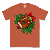 Copper american football christmas with lights and ribbon Classic Tee - FaDigitalArtStudio