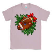 Lilac american football christmas with lights and ribbon Classic Tee - FaDigitalArtStudio