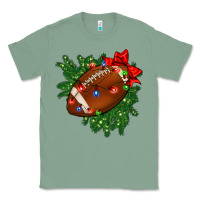 Sage american football christmas with lights and ribbon Classic Tee - FaDigitalArtStudio