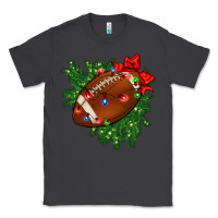Smoke american football christmas with lights and ribbon Classic Tee - FaDigitalArtStudio
