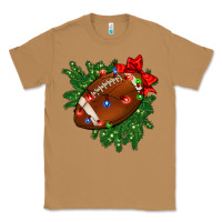 Toasted Coconut american football christmas with lights and ribbon Classic Tee - FaDigitalArtStudio