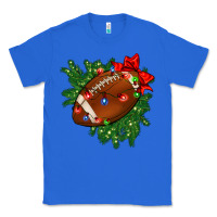 True Royal american football christmas with lights and ribbon Classic Tee - FaDigitalArtStudio