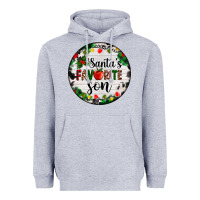 Heather Grey christmas  cookie and light santas favorite   son Heavyweight Hoodie - AdoDesignShop
