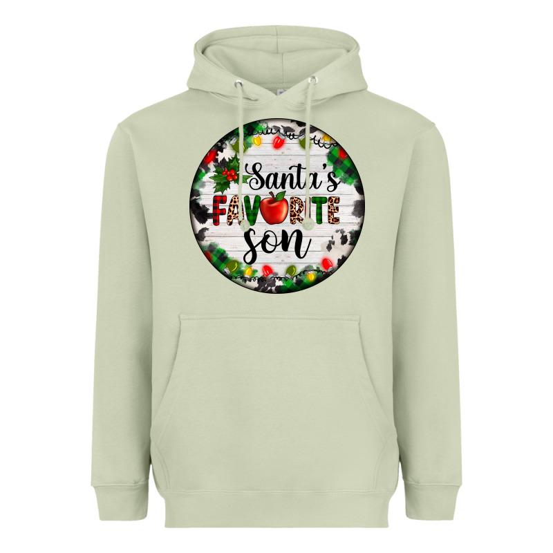 Christmas  Cookie And Light Santas Favorite   Son Heavyweight Hoodie by AdoDesignShop | Teevron
