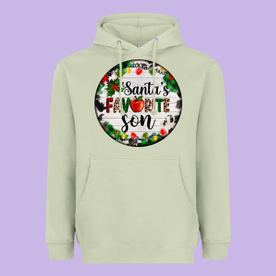 Christmas  Cookie And Light Santas Favorite   Son Heavyweight Hoodie Designed By Adodesignshop