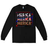 Black merica merica merica vintage Long Sleeve Tee - texasbilliewilder