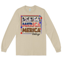 Mushroom merica merica merica vintage Long Sleeve Tee - texasbilliewilder