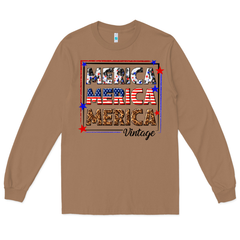 Merica Merica Merica Vintage Long Sleeve Tee by texasbilliewilder | Teevron