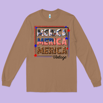 Long Sleeve Tee merica merica merica vintage