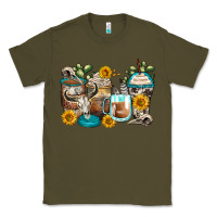 Army Green bull skull coffee cups Classic Tee - Zillion Design Studio