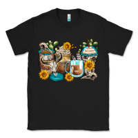 Black bull skull coffee cups Classic Tee - Zillion Design Studio
