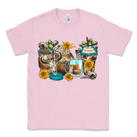 Bubblegum Pink bull skull coffee cups Classic Tee - Zillion Design Studio