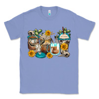 Colony Blue bull skull coffee cups Classic Tee - Zillion Design Studio