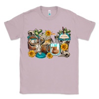 Lilac bull skull coffee cups Classic Tee - Zillion Design Studio