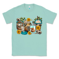 Seafoam bull skull coffee cups Classic Tee - Zillion Design Studio