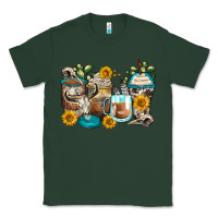 Sports Green bull skull coffee cups Classic Tee - Zillion Design Studio