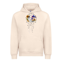 Sandshell moon and mushrooms with sunflower Urban Hoodie - MaliasSmallBusiness