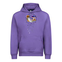 Moon And Mushrooms With Sunflower Urban Hoodie | Teevron