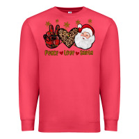 Cardinal peace love santa Premium Sweatshirt - JahusDesignShop