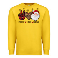Lemon peace love santa Premium Sweatshirt - JahusDesignShop