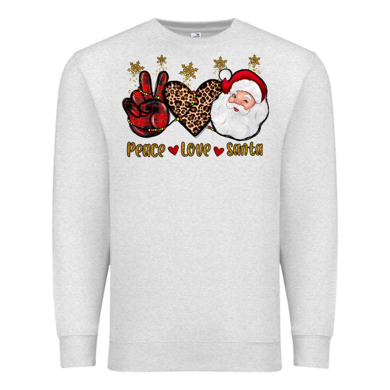 Peace Love Santa Premium Sweatshirt by JahusDesignShop | Teevron