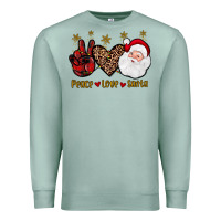 Seafoam peace love santa Premium Sweatshirt - JahusDesignShop