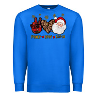 True Royal peace love santa Premium Sweatshirt - JahusDesignShop
