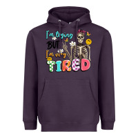 Plum im trying but im very tired Heavyweight Hoodie - Artiststas