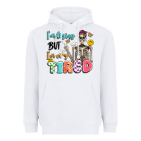 White im trying but im very tired Heavyweight Hoodie - Artiststas