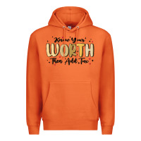 Carrot know your worth Premium Hoodie - MaliasSmallBusiness