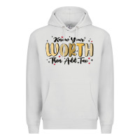 Dove Grey know your worth Premium Hoodie - MaliasSmallBusiness