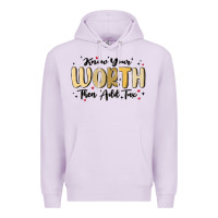 Lilac know your worth Premium Hoodie - MaliasSmallBusiness