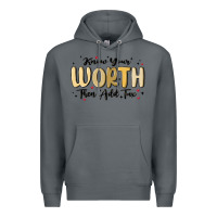 Rock know your worth Premium Hoodie - MaliasSmallBusiness