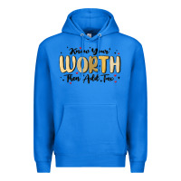 True Royal know your worth Premium Hoodie - MaliasSmallBusiness