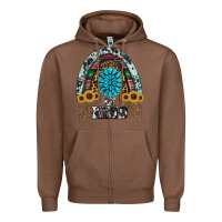 Chestnut western rainbow  be kind Zipper Hoodie - RanaPortraitStore