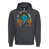 Smoke western rainbow  be kind Zipper Hoodie - RanaPortraitStore