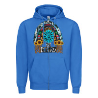True Royal western rainbow  be kind Zipper Hoodie - RanaPortraitStore