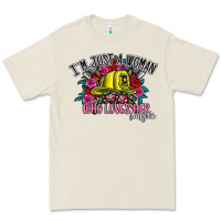 Bone im just a woman who loves her firefighter Premium Tee - SublimationCraftShop