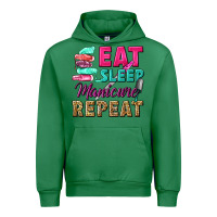 Emerald eat sleep manicure repeat Urban Hoodie - NancyCooperArtShop