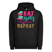 Pigment Black eat sleep manicure repeat Urban Hoodie - NancyCooperArtShop