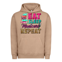 Pigment Burro eat sleep manicure repeat Urban Hoodie - NancyCooperArtShop