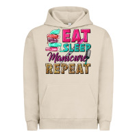 Pigment French Oak eat sleep manicure repeat Urban Hoodie - NancyCooperArtShop