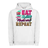 Pigment Lunar Rock eat sleep manicure repeat Urban Hoodie - NancyCooperArtShop