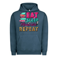 Pigment Midnight Navy eat sleep manicure repeat Urban Hoodie - NancyCooperArtShop