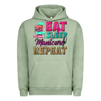 Pigment Oil Green eat sleep manicure repeat Urban Hoodie - NancyCooperArtShop